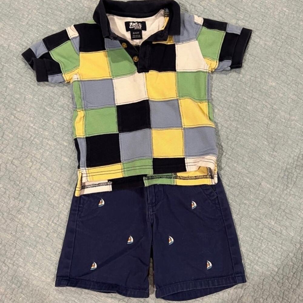 Boys Size 2T Preppy Boating Outfit